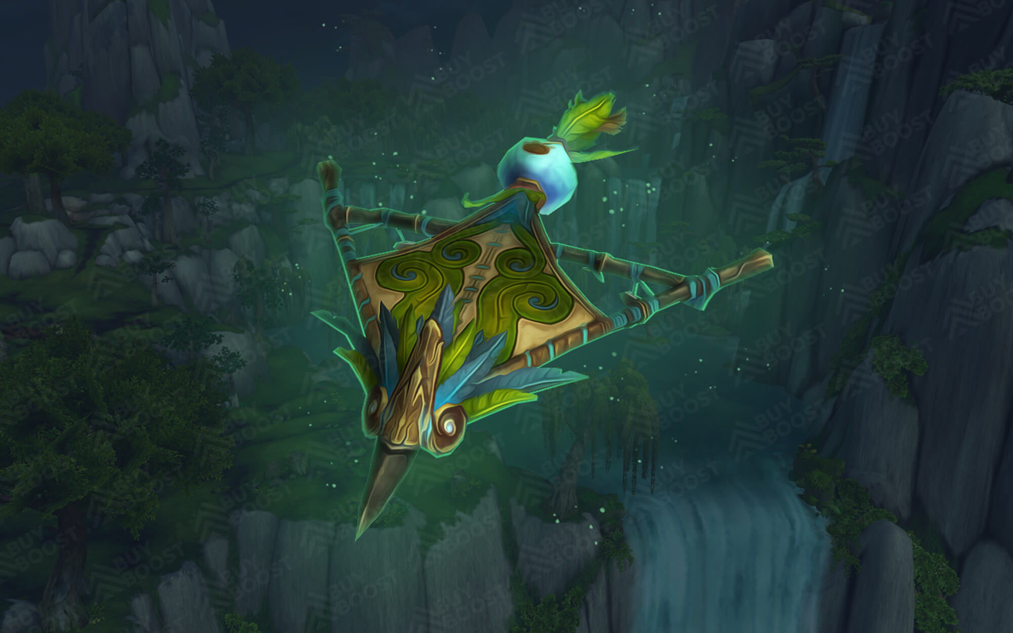 Jade Pandaren Kite String Mount